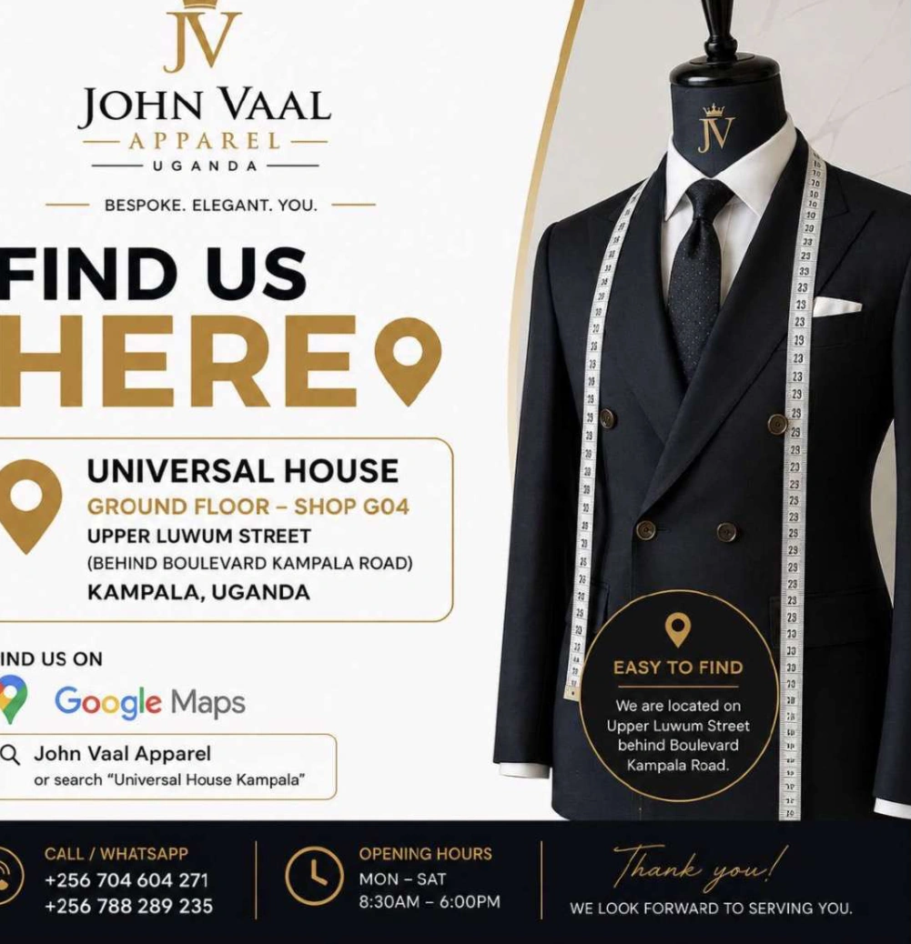 John Vaal Apparel location and suit display