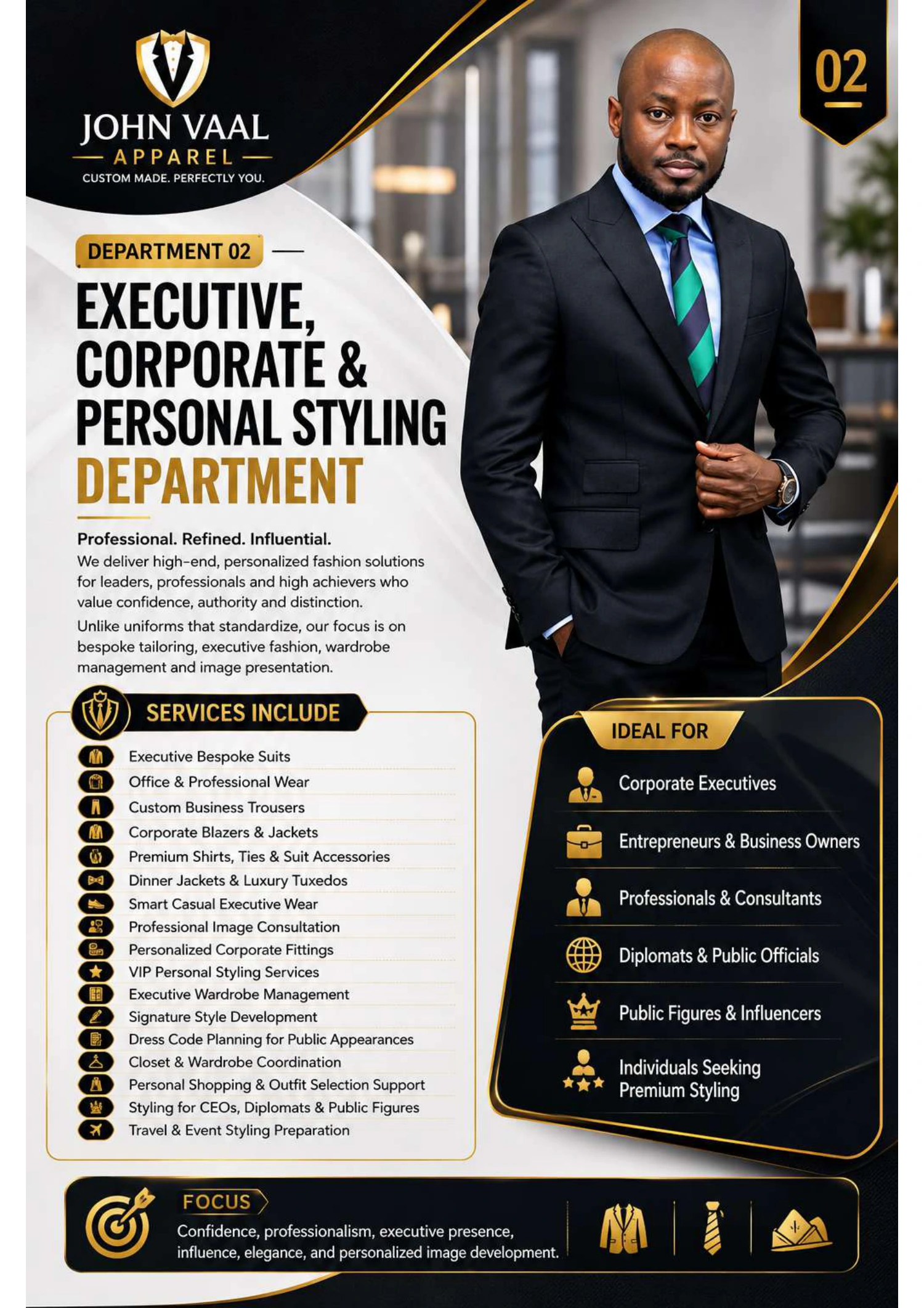 Executive, Corporate & Personal Styling profile page